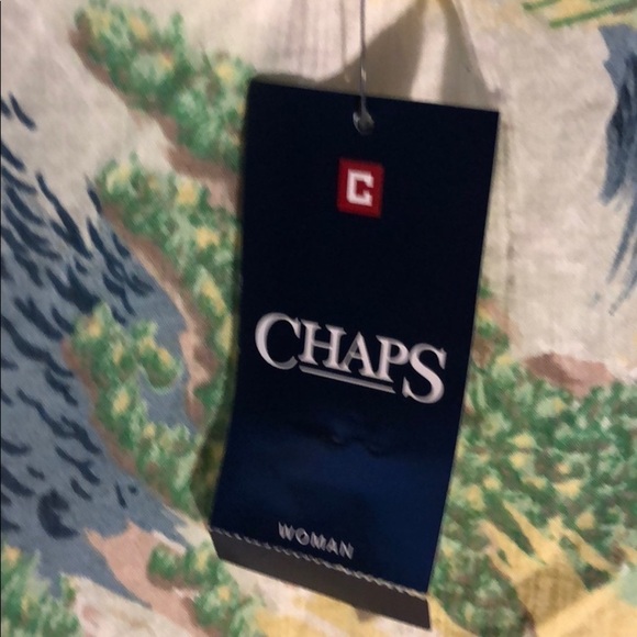 Chaps Cold Shoulder 2x adorable Top - Picture 12 of 16